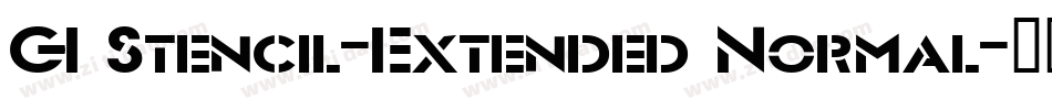 GI Stencil-Extended Normal字体转换